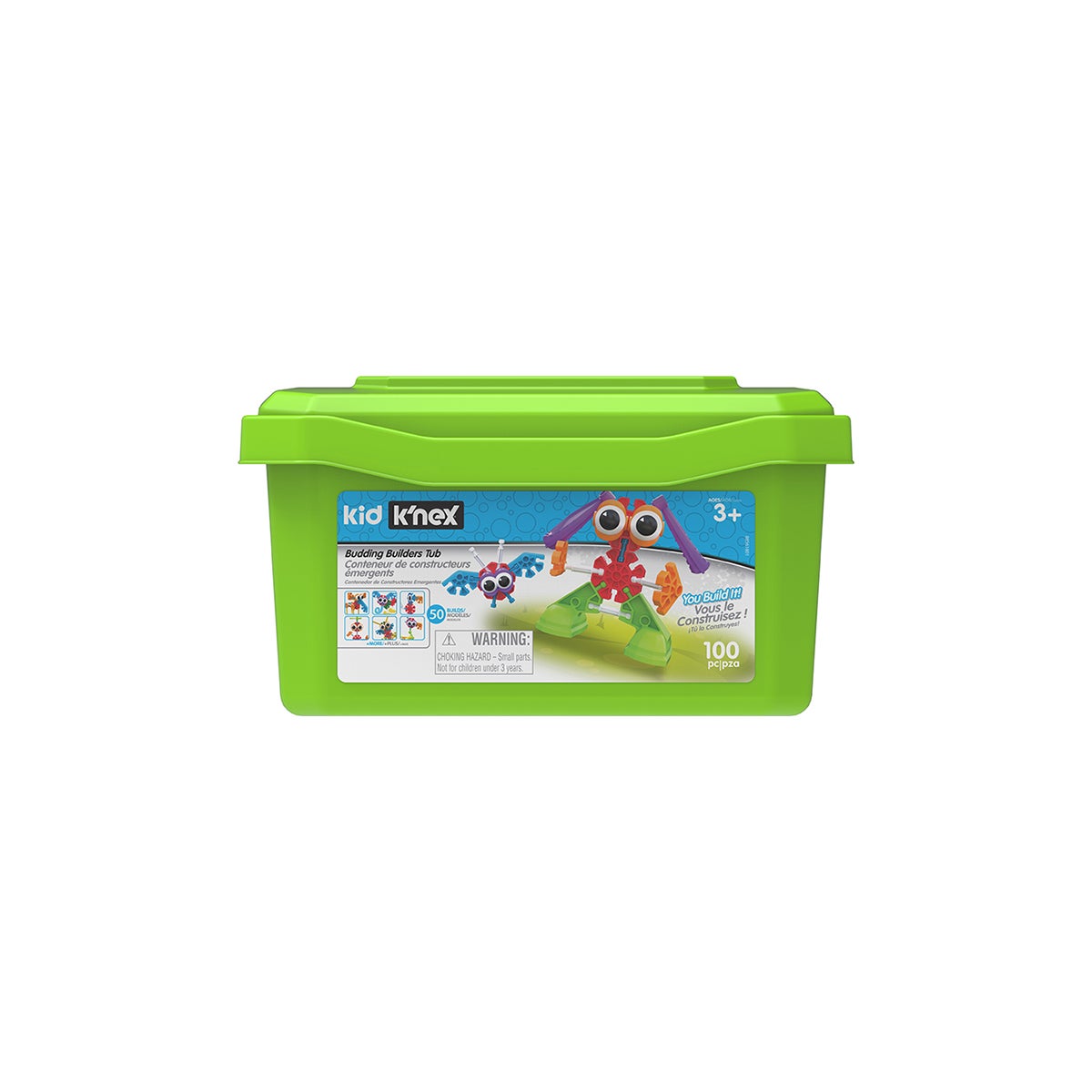 K'NEX KID - 100PC BUDDING BUILDERS TUB (2) ML